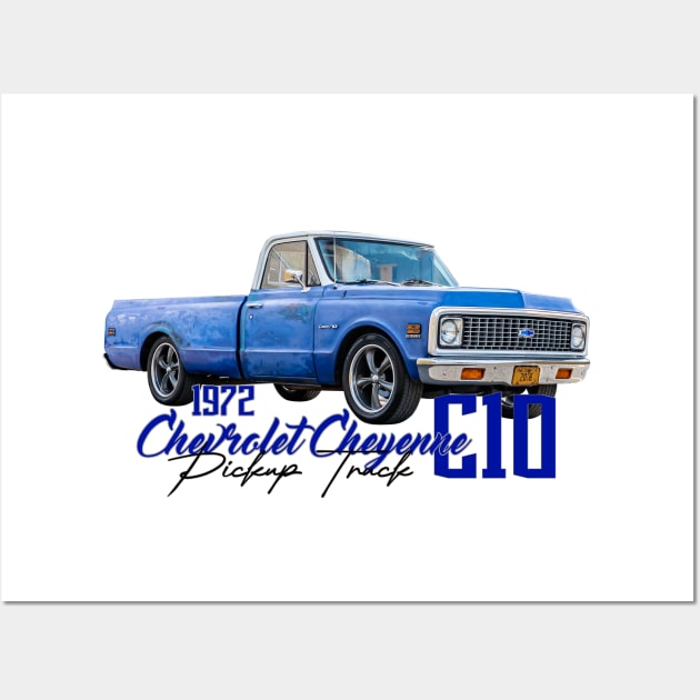 1972 Chevrolet Cheyenne C10 Pickup Truck Wall Art by Gestalt Imagery